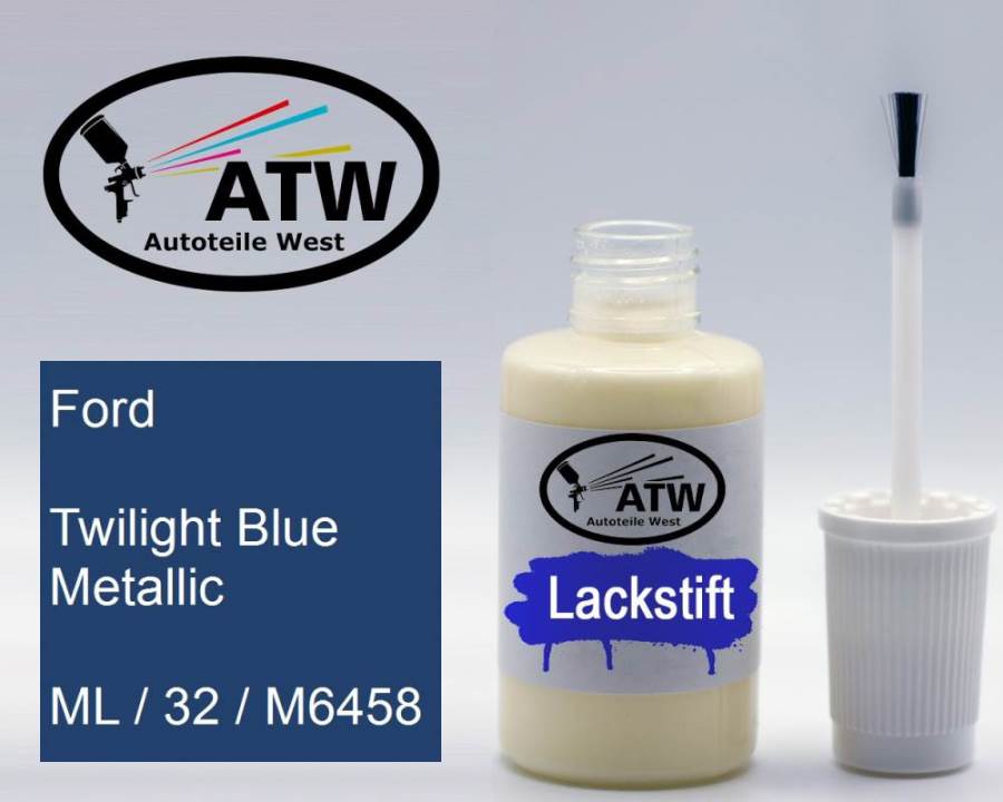 Ford, Twilight Blue Metallic, ML / 32 / M6458: 20ml Lackstift, von ATW Autoteile West.